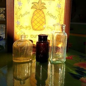 Three Very Old Vintage Glassware